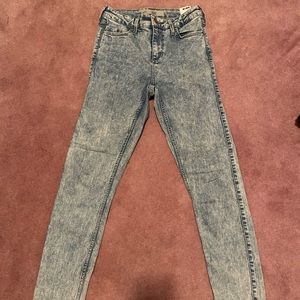 Topshop Moto Jamie Light Wash Denim Skinny Jeans